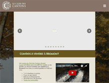 Tablet Screenshot of clubdescantons.com